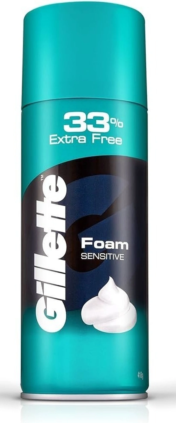 Gillette Classic Sensitive Shave Foam (33% extra), 418g - 418g