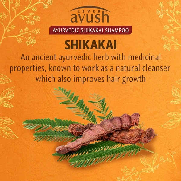 Lever Ayush Thick& Long Growth Shikakai Shampoo, 175 ml - 175 ml