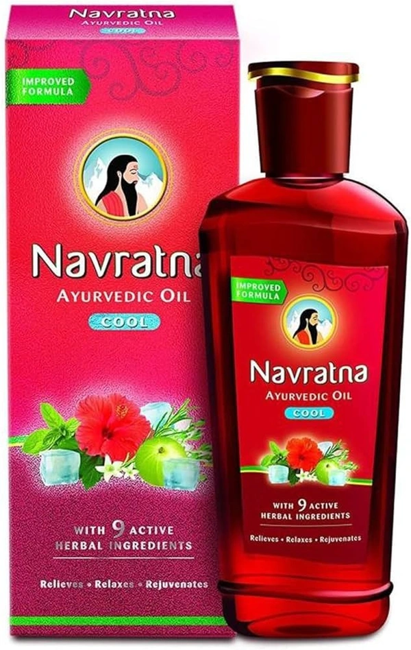 Navaratna Ayurvedic Oil Cool Hail Oil, 50 ml - 50 ml
