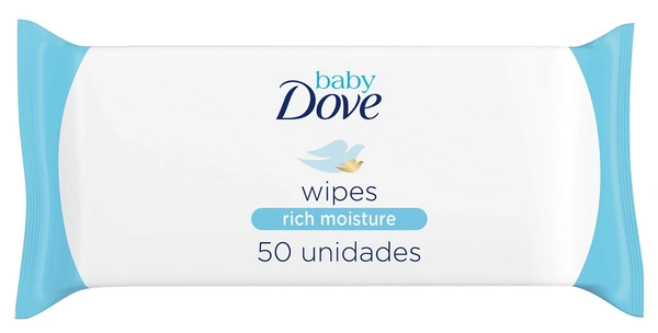 Dove Baby Dove Rich Moisture Baby Wipes, 50 wipes