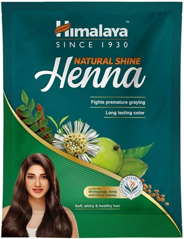 Himalaya Henna Natural Shine (Bhringaraja Amla& Curry Leaves), 50g - 50g