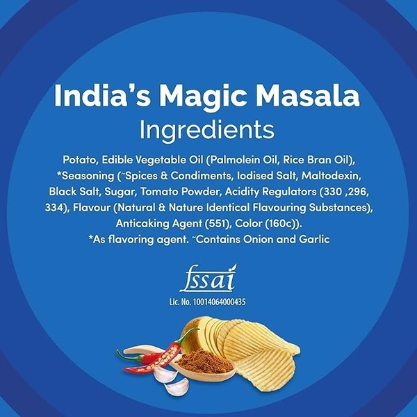 Lay's Potato Chips India's Magic Masala, 190g - 190g
