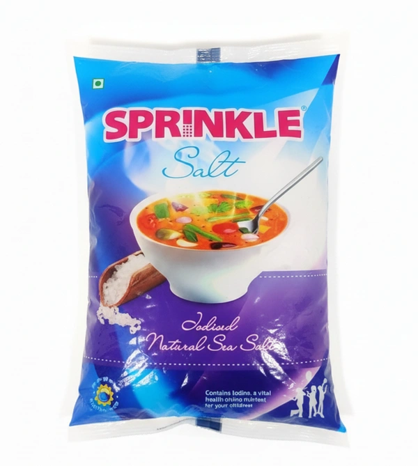 Sprinkle Crystal Salt Iodised Natural Sea Salt, 1 kg - 1 kg
