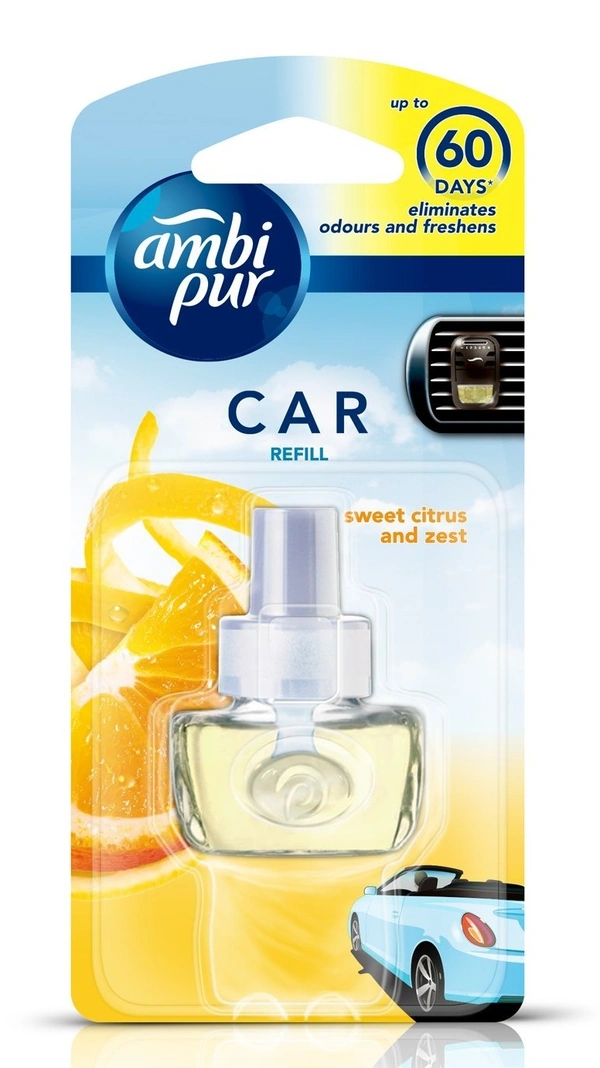 Ambi Pur Sweet Citrus And Zest Car Freshner 7.5ml - 7.5ml