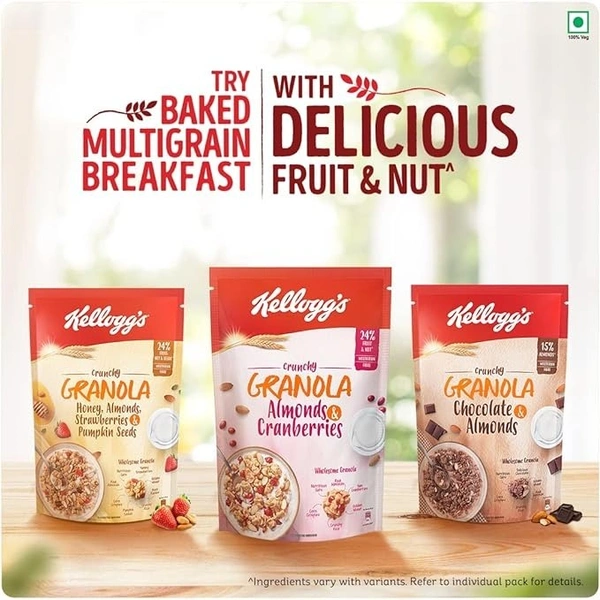 Kellogg's Crunchy Granola Almonds& Canberries, 150g - 150g