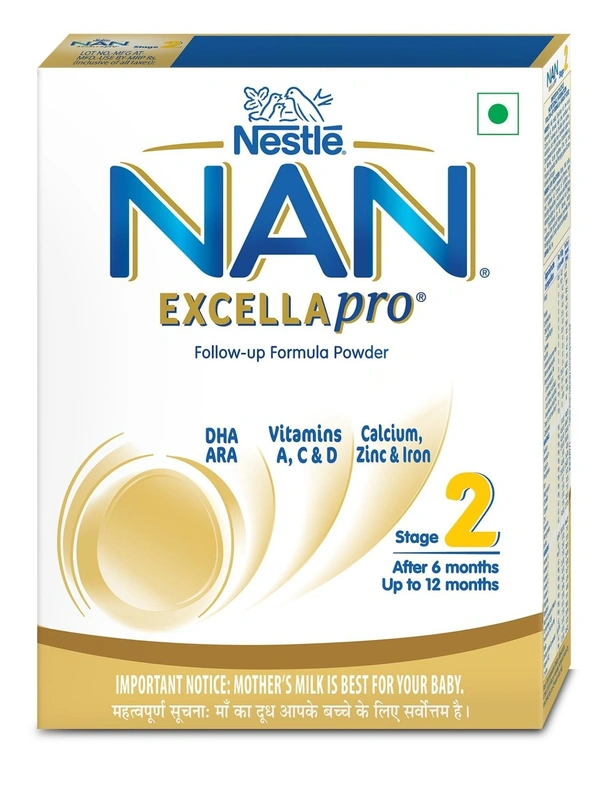 Nestle Nan 2 Excellapro Follow UP Formula Power (Upto 6months), 400g - 400g