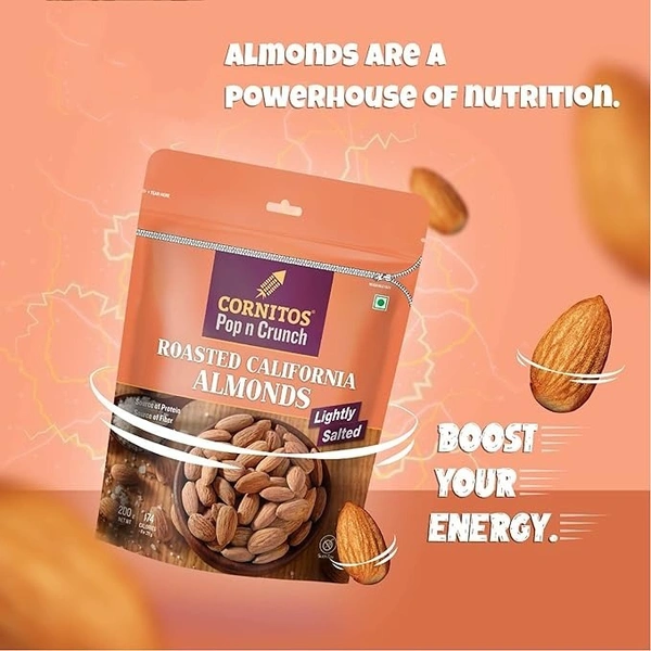 Cornitos Roasted Almond Salted, 200g - 200g