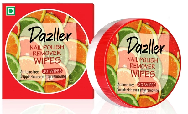 Eyetex Dazller Nail Polish Remover Wipes (30 Wipes), 1 pcs - 1 pcs