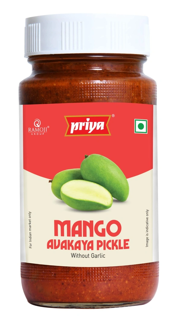 Priya Mango Avakaya Pickle Without Garlic, 300g - 300g