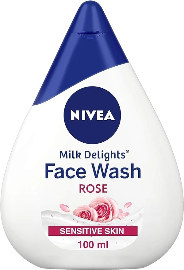 Nivea Milk Delight Face Wash Rose, 100 ml