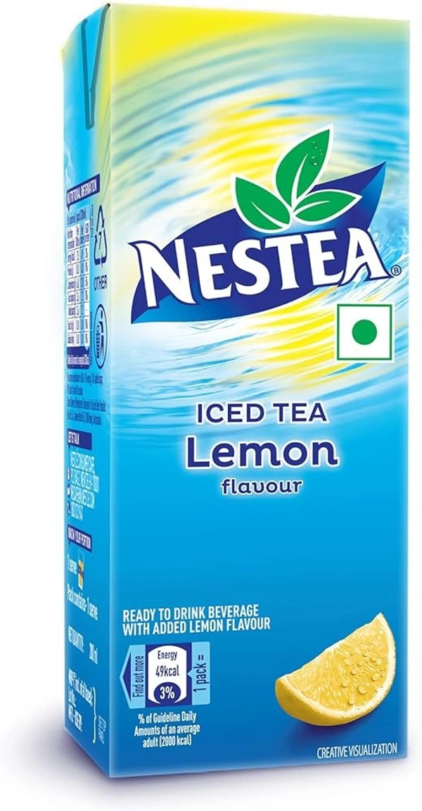 Nestea Ready-to-Drink Iced Tea, Lemon Flavour - 200ml Tetra Pack - 200ml