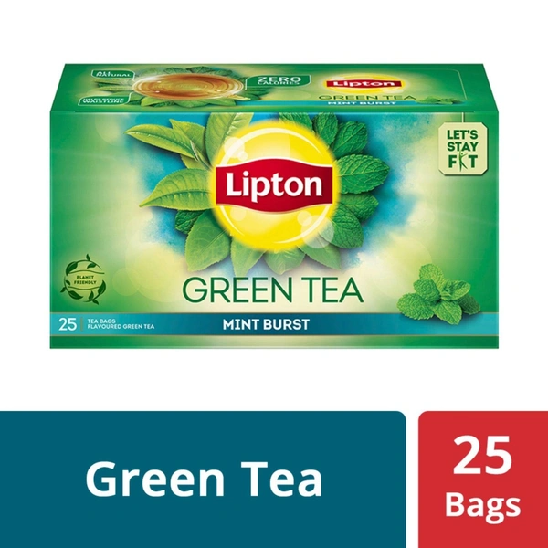 Lipton Green Tea Mint Burst, 25 Bags - 25 Bags