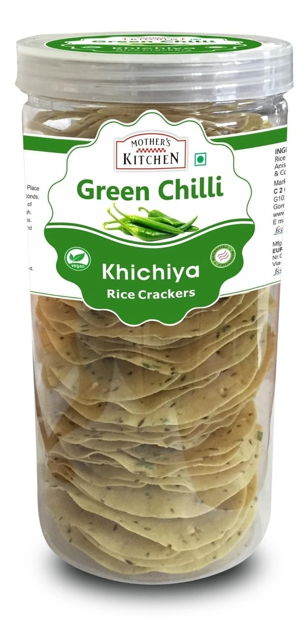 Mothers Rice Pappad Greenchilly, 100g - 100g