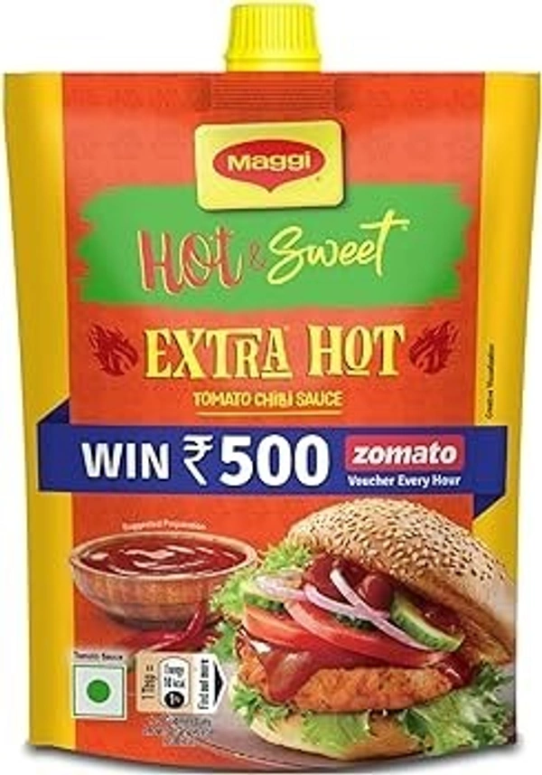 Maggi Hot& Sweet Extra Hot Tomato Chilli Sauce Spout Pouch, 300g - 300g