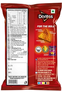 Doritos Nacho Chip Namkeen Nacho Cheese Flavour, 66g - 66g