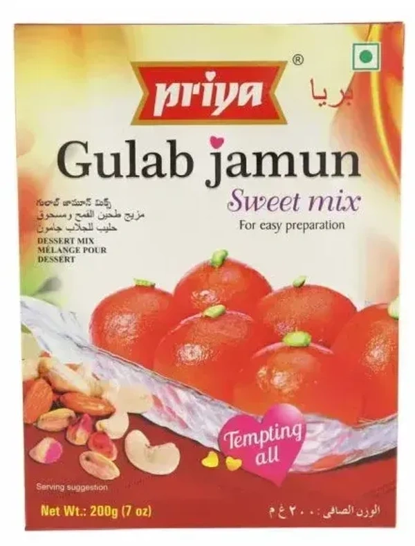 Priya Gulab Jamun Sweet Mix, 180g - 200g