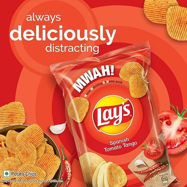 Lay's Potato Chips Spanish Tomato Tango, 115g - 90g