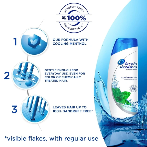 Head & Shoulders Head& Shoulders Anti Dandruff Shamboo Cool Menthol, 72 ml - 72 ml