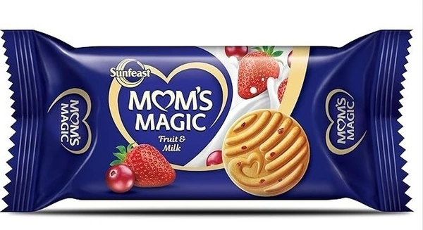 Sunfeast Mom's Magic Fruit/ Milk Biscuits, 60g - 51.5g