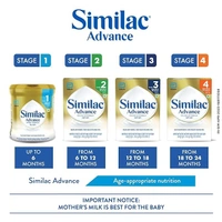 Abbott Similac Advance Infant Formula Stage 1 Up to 6 Month, 400g - 400g