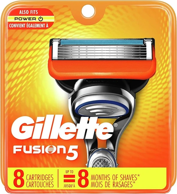 Gillette Fusion Power Razor Refill Cartridges, 8 Cartridges - 1 Pc