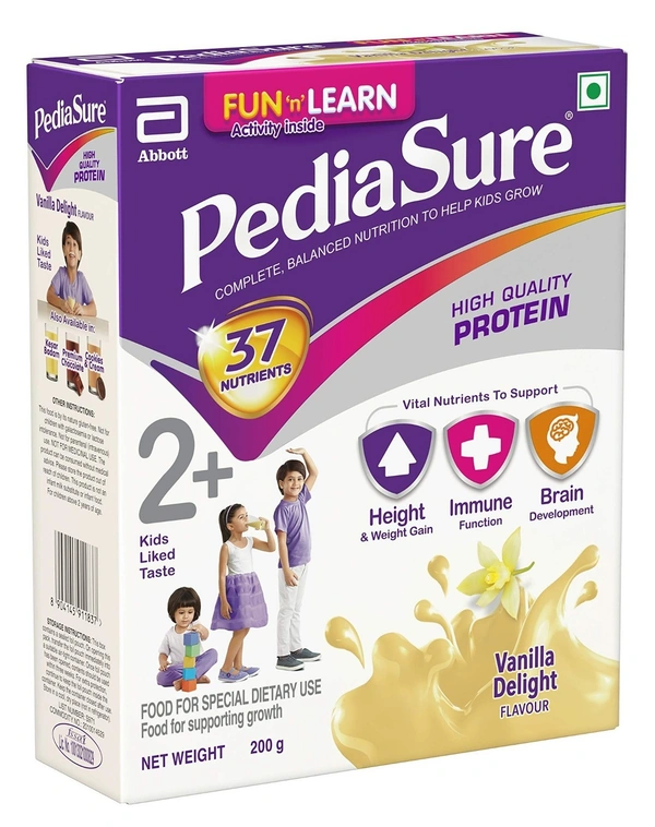 Pedia Sure Vanilla Delight Flavour 200g, Carton - 200g