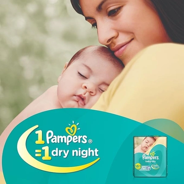 Pampers Baby Dry Newborn Small, 22 Diapers