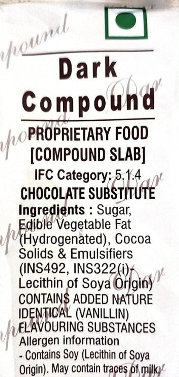 Morde Dark Compound Chocolate Co D15 Pack, 400g