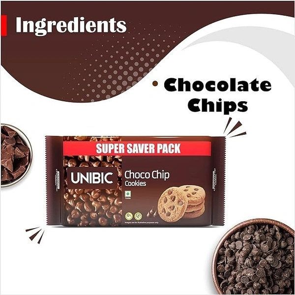 Unibic Biscuits Choco Chip Cookies, 500g - 500g