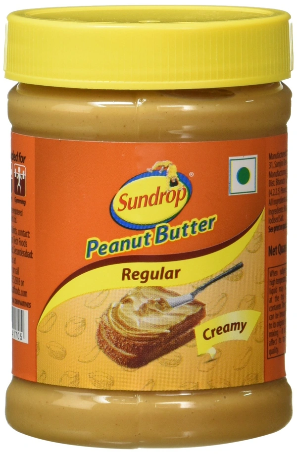 Sundrop Peanut Butter Regular Creamy Bottle, 200g - 200g