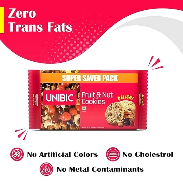 Unibic Biscuits Fruit& Nut Cookies Delight, 500g - 500g