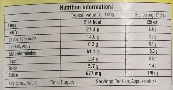 Pringles Potato Crisps Pizza Flavour, 110g - 110g