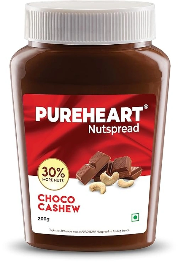 Pure Heart Nut Spread Choco Cashew, 160g - 160g