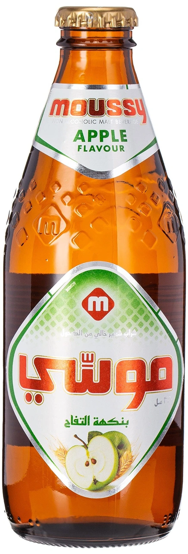 Moussy Apple Flavour Non Alcoholic Malt Beverage, 330 ml