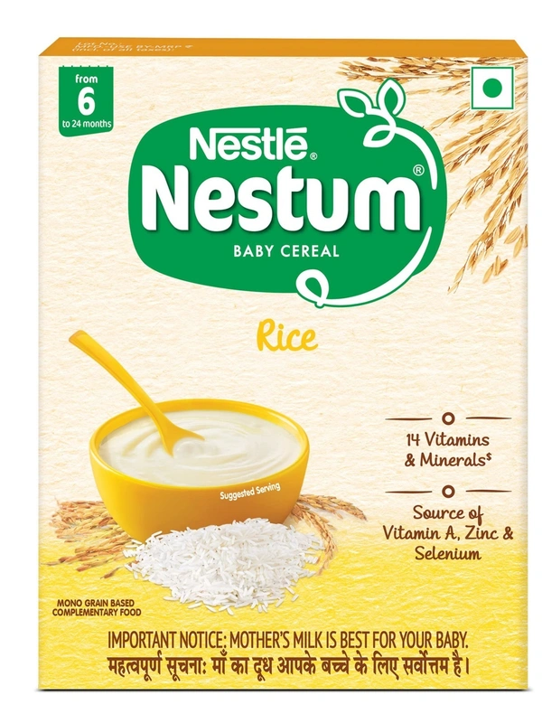 Nestle Nestum Baby Cereal Rice, 300g - 300g