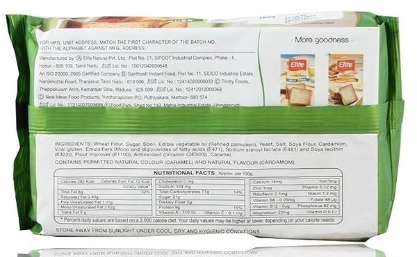 Elite Premium Elaichi Rusk Pack, 200g - 180g