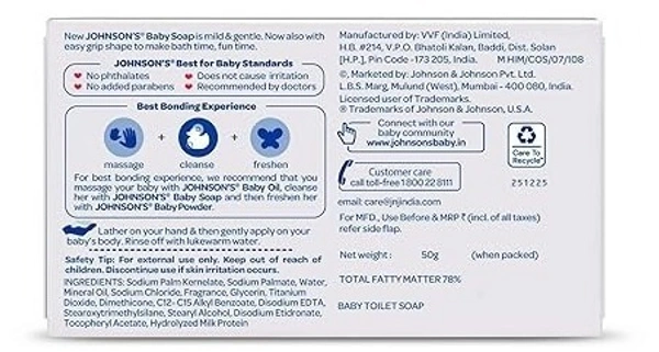 Johnson's Baby Soap With Vitamin E, 100g - 100g
