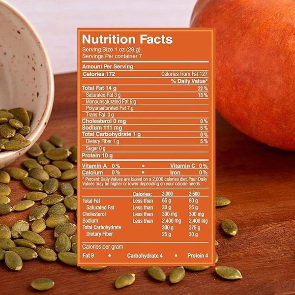 Cornitos Roasted Pumpkin Seeds Salted, 200g - 200g