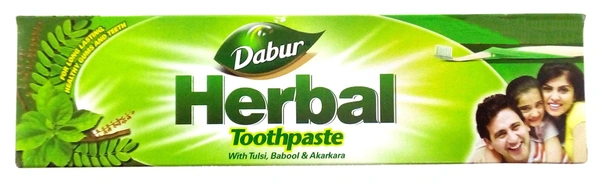 Dabur Herbal  with Tulsi Babul& Akarkara Toothpaste , 200g - 200g