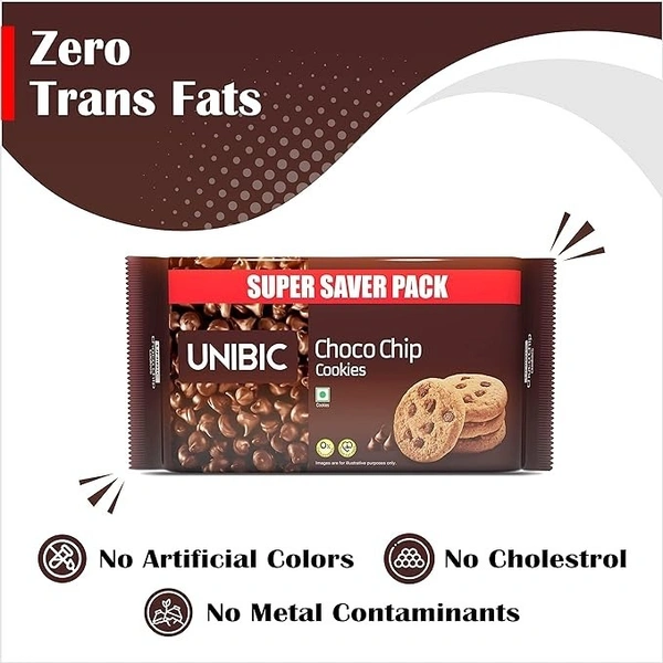 Unibic Biscuits Choco Chip Cookies, 500g - 500g