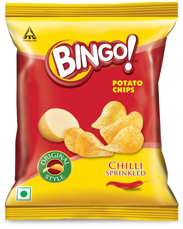 Bingo Potato Chips Chilly Sprinkled , 22g - 22g