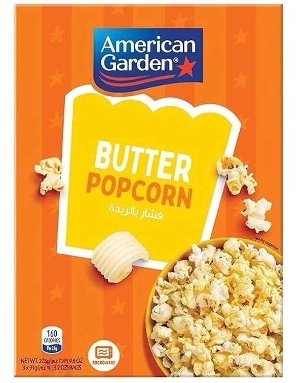American Garden Popcorn Butter Flavour, 273g - 273g