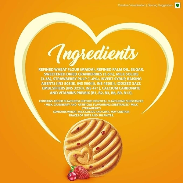 Sunfeast Mom's Magic Fruit/ Milk Biscuits, 60g - 51.5g