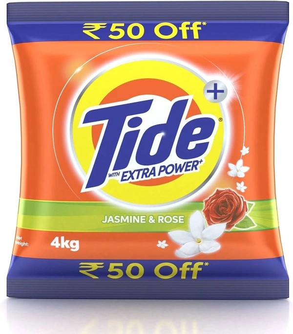 Tide Plus Extra Power Detergent Washing Powder, 4 kg - 4 kg