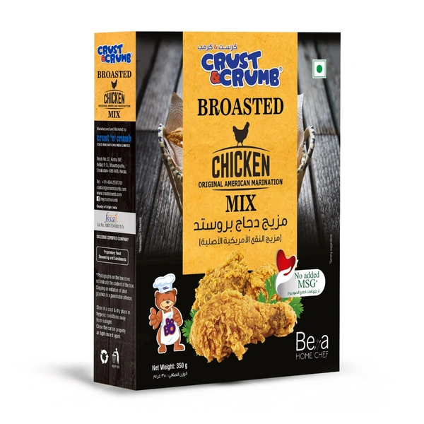 Crust & Crumb Broasted Chicken American Marination Mix Orginal, 350g - 350g