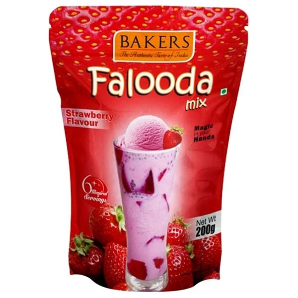 Bakers Falooda Mix Strawberry Flavour, 200g - 200g