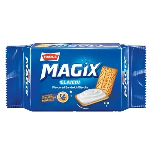 Parle Magix Elaichi Flavoured Sandwich Biscuit, 60g - 60g