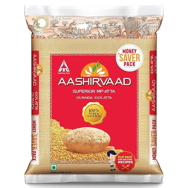 Aashirvaad Superior MP Atta Packet, 5 kg - 5Kg