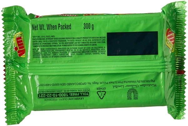 Vim Dishwash Bar (Pack of 3), 300g - 300g