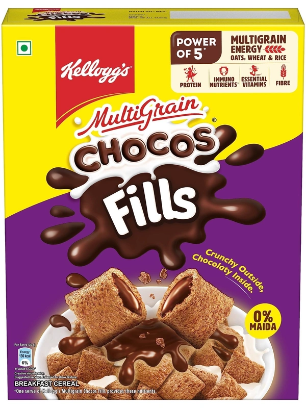 Kellogg's Chocos Fills Multigrain Chocolaty Bites, 250g - 250g